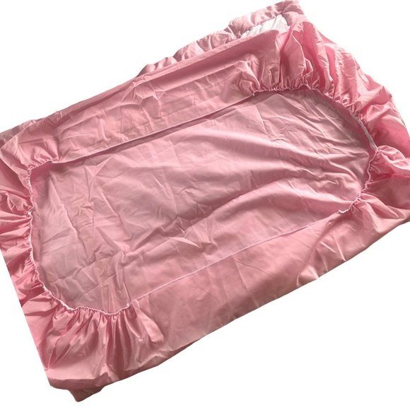 💋 4 FOR $50 / BABY'S PINK AND WHITE BASSINET SET (NEW) - Picture 3 of 7